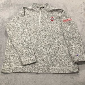 Champion half zip pullover OHIO Buckeyes sweater X-large